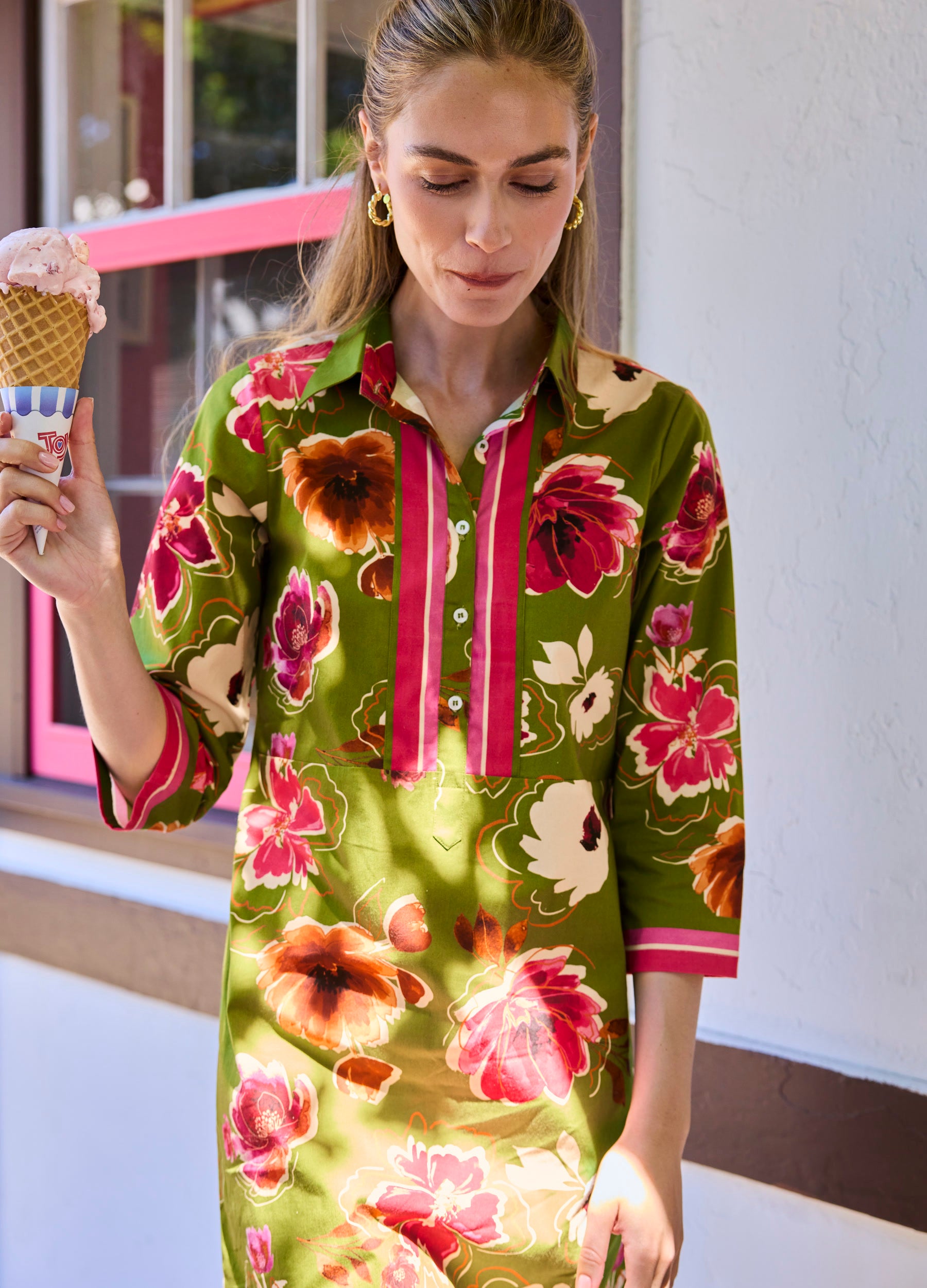 Charlie Dress in Kelsey Green