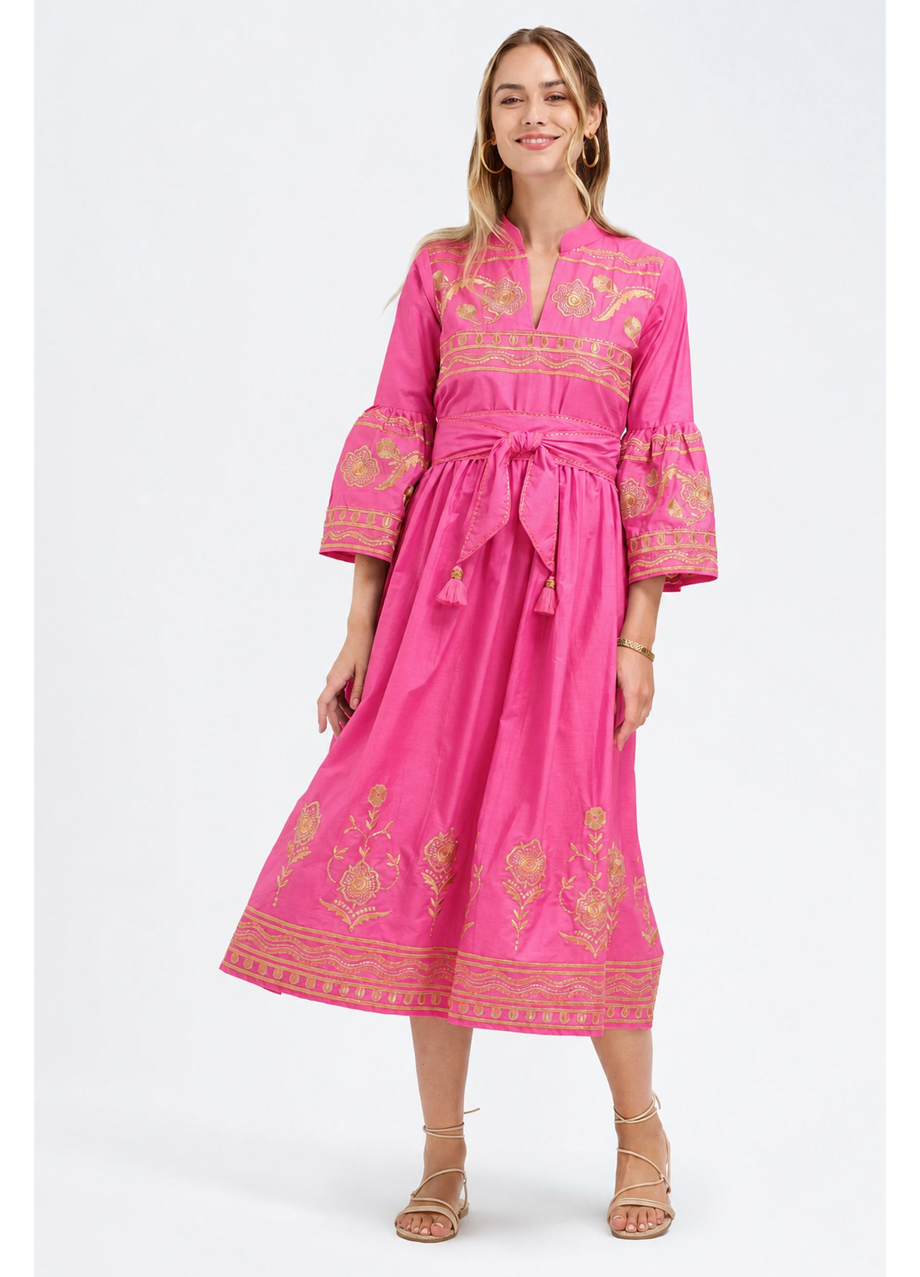 Elena Dress in Pink