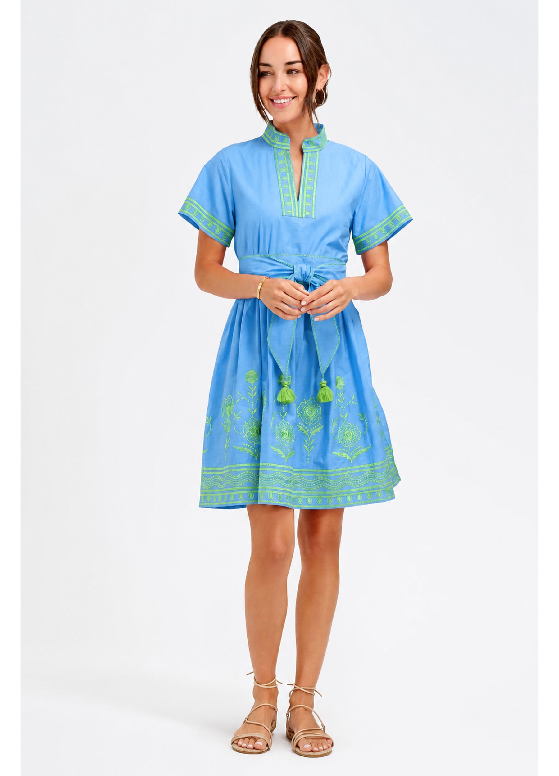 Gia Dress in Cornflower